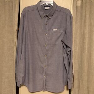Columbia Long Sleeve Casual Button Down Shirt | L | Blue